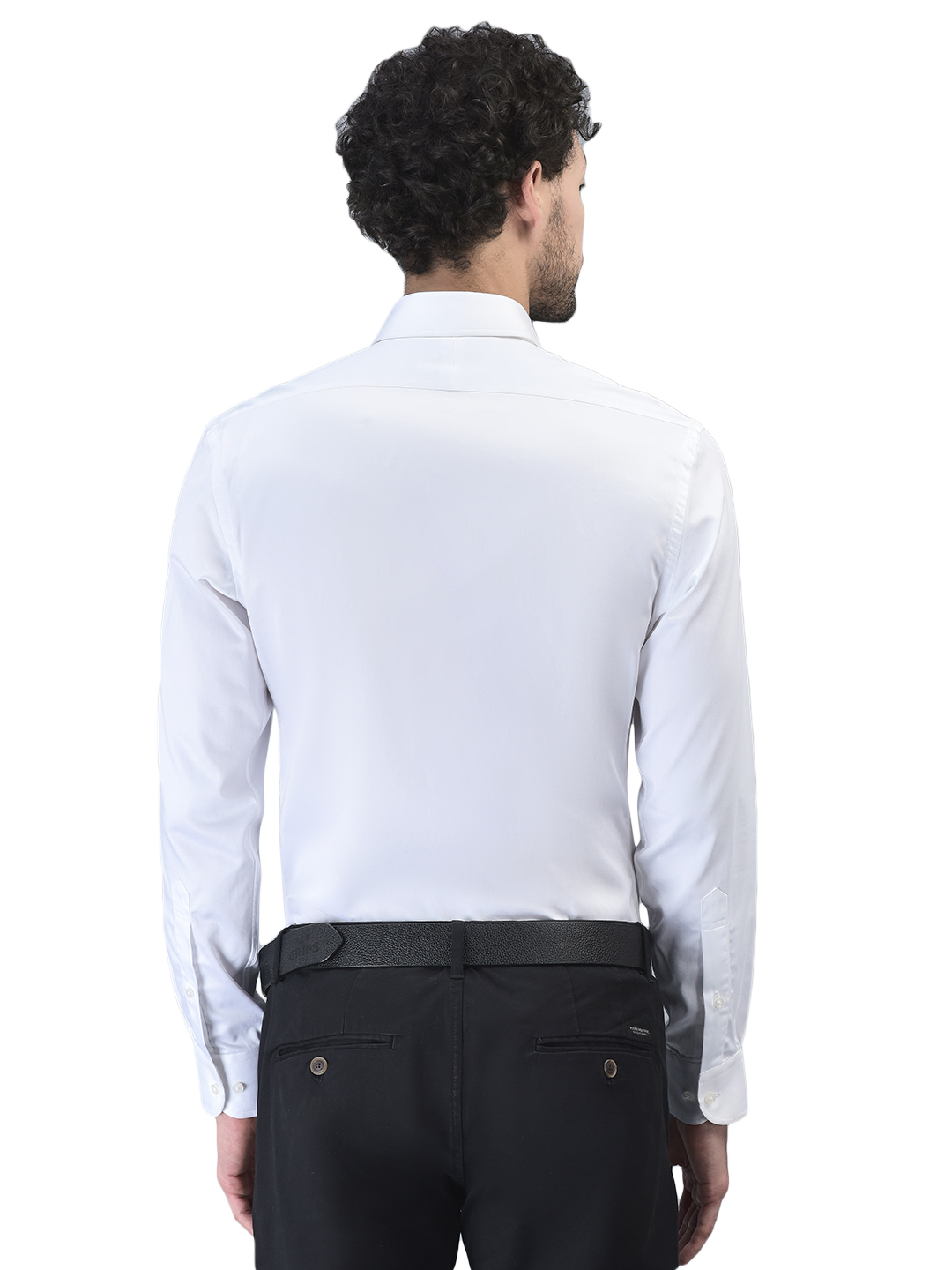 White Giza Cotton Wrinkle Resistant Shirt – AF00091SK - Image 3