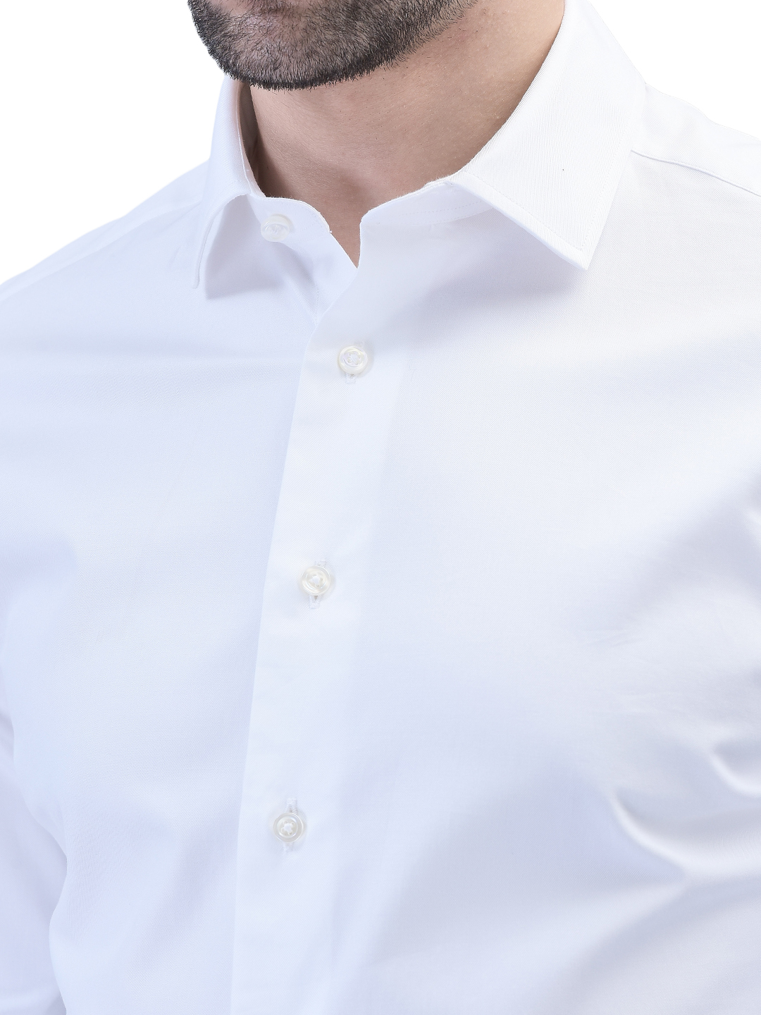 White Fine Twill Shirt – AF00041RM