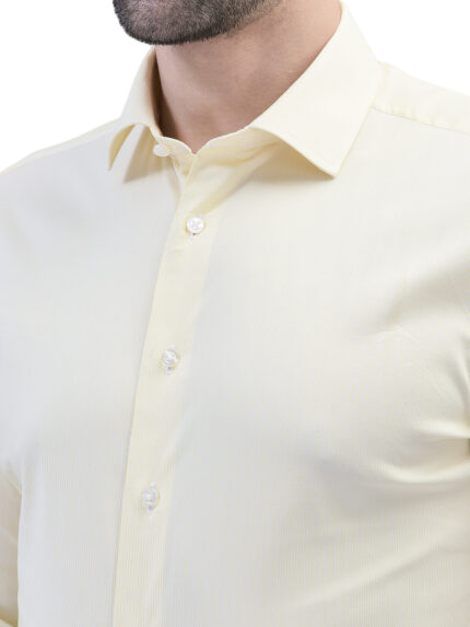 Lemon Yellow Pinstripe Formal Shirt – AF00051RT