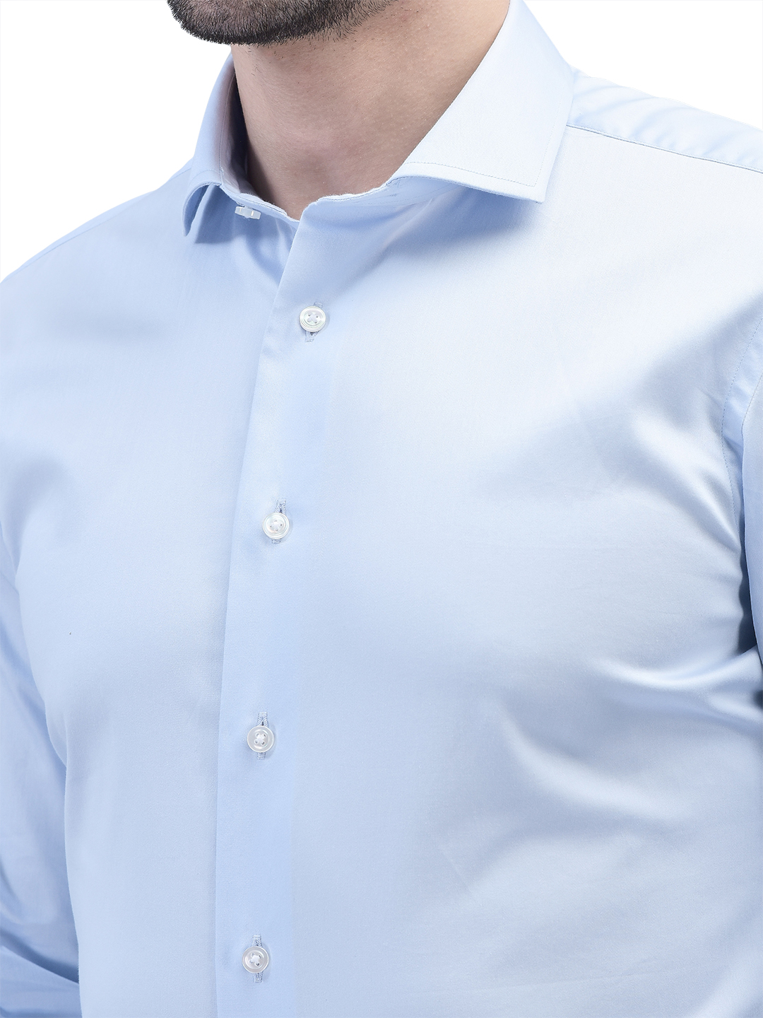 Sky Blue Giza Cotton Wrinkle Free Shirt – AF00095SK