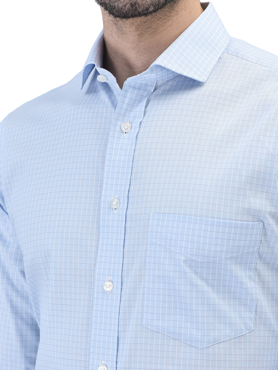Boxcheck Light Blue Formal Shirt – AF00006RT